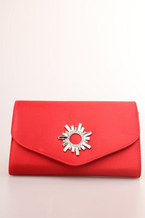 کیف مجلسی قرمز زنانه چرم مصنوعی weem bag - کد 868566053