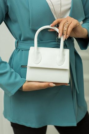 کیف پورتفوی و کلاچ سفید زنانه weem bag - کد 868565743