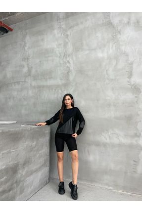 بلوز مشکی زنانه ساده Hey Butik - کد 873415783