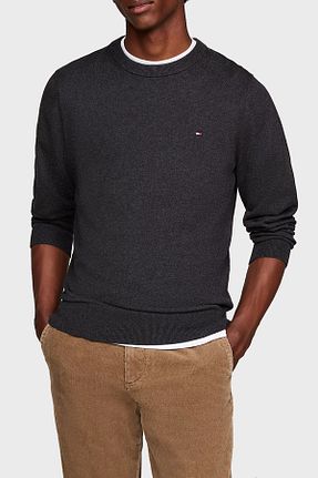 پلیور طوسی مردانه ساده Tommy Hilfiger - کد 873418618