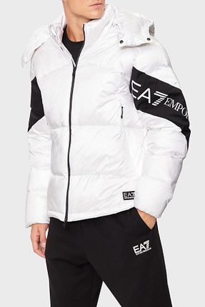 کاپشن سفید مردانه اورسایز EA7 - کد 873418161