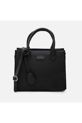 کیف دوشی مشکی زنانه چرم مصنوعی Hotiç - کد 873631469