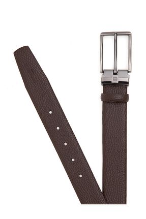 کمربند قهوه ای مردانه چرم مصنوعی Pierre Cardin - کد 873640772