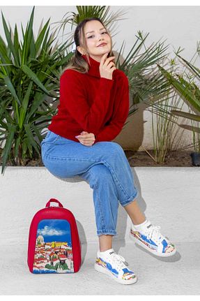کفش اسنیکر رنگی زنانه بند دار Dogo - کد 859393378
