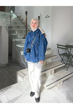 کت سرمه ای زنانه اورسایز lurex moda - کد 873671254