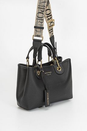 کیف دوشی مشکی زنانه پلی اورتان Emporio Armani - کد 91097723