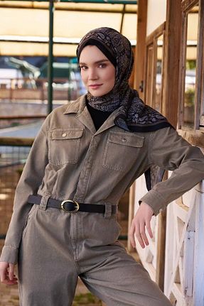 شال مشکی زنانه پلی استر Madame Polo - کد 873691681