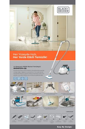 بخارشوی آبی Black Decker - کد 793072399