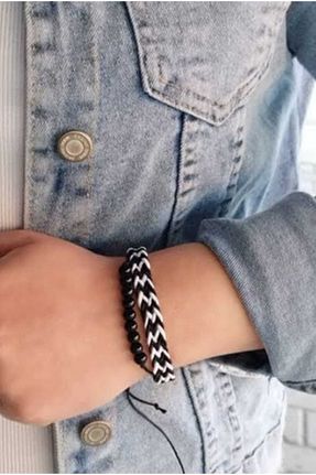دستبند جواهر مشکی زنانه منجق Eva Rose - کد 873694727