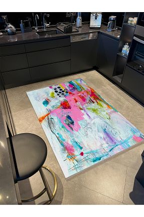 فرش رنگی قابل شستشو Rugs Modern Halı - کد 873690531
