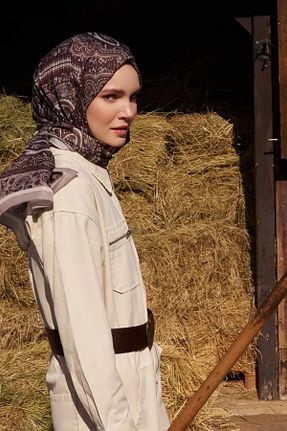 شال بژ زنانه پلی استر Madame Polo - کد 873691671