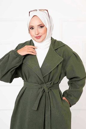 ترنچکت خاکی زنانه بدون آستر EBRUTESETTÜR - کد 873720335