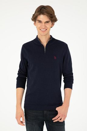 پلیور سرمه ای مردانه ساده U.S. Polo Assn. - کد 873703165
