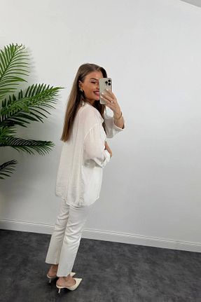 لباس سفید زنانه بافتنی Seramoda - کد 873705872