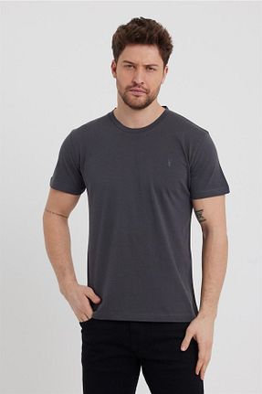 تیشرت طوسی مردانه رگولار MAXIMILLIAN - کد 678048476