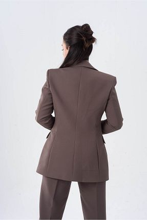 ست بالاتنه و پائین تنه قهوه ای زنانه مخلوط پلی استر Butik - کد 873703661