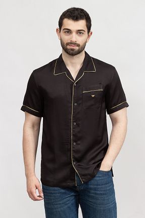 پیراهن مشکی مردانه رگولار Emporio Armani - کد 681919993