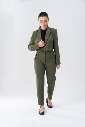 ست بالاتنه و پائین تنه خاکی زنانه ویسکون Butik - کد 873720251