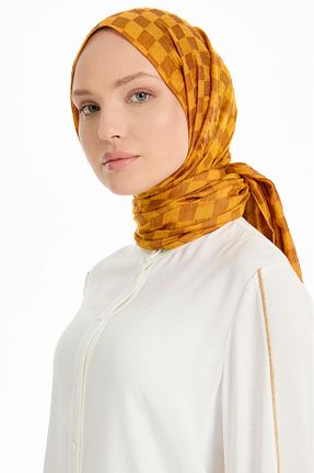 شال زرد زنانه ویسکون Tuğba - کد 815158773
