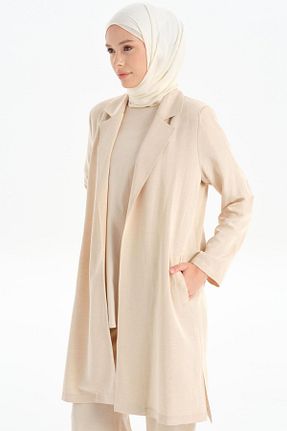 کت حجاب بژ زنانه رگولار Tuğba - کد 873727194