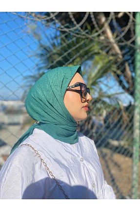 شال سبز زنانه پنبه ای QASSA SHAL - کد 873727378