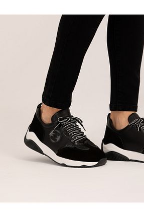 کفش اسنیکر مشکی زنانه بند دار Pierre Cardin - کد 832722991