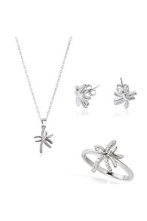 ست نقره زنانه زیرکن Dkmn Silver - کد 798189646