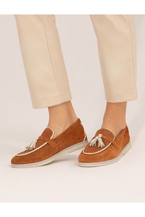 کفش لوفر قهوه ای زنانه پاشنه کوتاه (1 - 4 سانتی متر) Pierre Cardin - کد 832900025