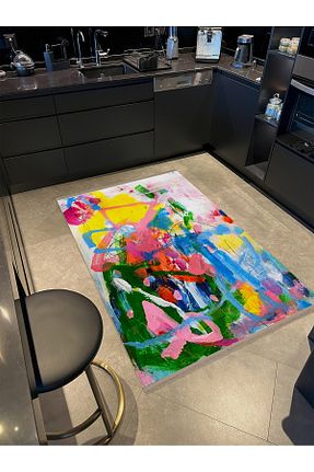 فرش رنگی قابل شستشو Rugs Modern Halı - کد 873734961