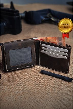 کیف پول قهوه ای مردانه ابعاد کوچک Modica - کد 155885297
