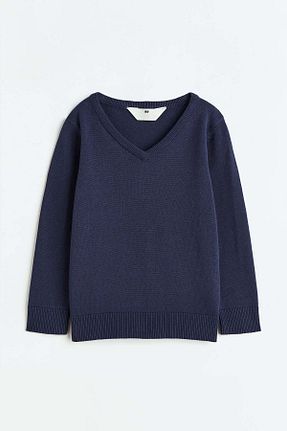 پلیور سرمه ای بچه گانه Saç Örgü H&M - کد 873754241