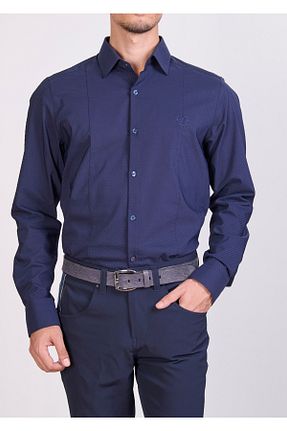 پیراهن سرمه ای مردانه رگولار Mondo - کد 873747256