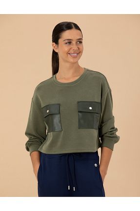 سوئیشرت قهوه ای زنانه ساده Pierre Cardin - کد 832737328
