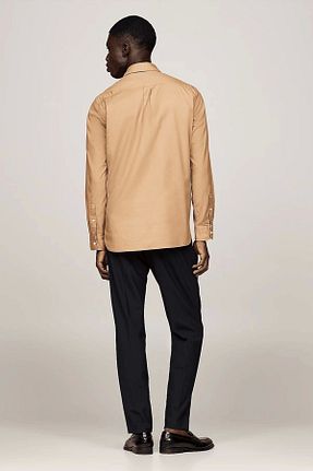 پیراهن زرد مردانه رگولار Tommy Hilfiger - کد 867026156