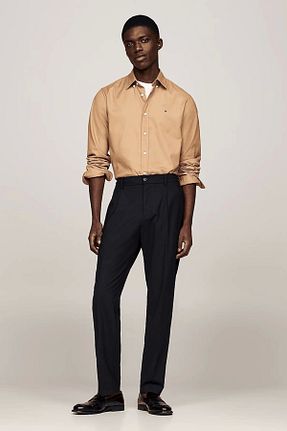 پیراهن زرد مردانه رگولار Tommy Hilfiger - کد 867026156