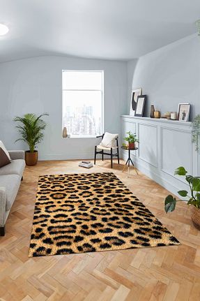 فرش نارنجی قابل شستشو Viyana Home - کد 873774398