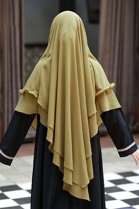 روسری آبی شیفون Hasna Tesettür - کد 865799490