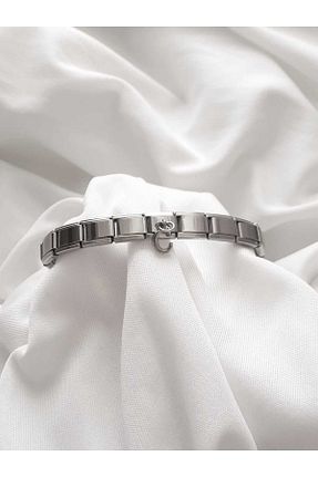 دستبند استیل (فولاد) متالیک زنانه استیل (فولاد) bijoux uniques - کد 873784125