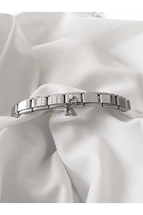 دستبند استیل (فولاد) متالیک زنانه استیل (فولاد) bijoux uniques - کد 873785628