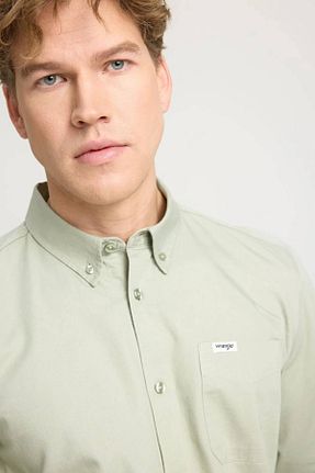 پیراهن سبز مردانه رگولار Wrangler - کد 828292561