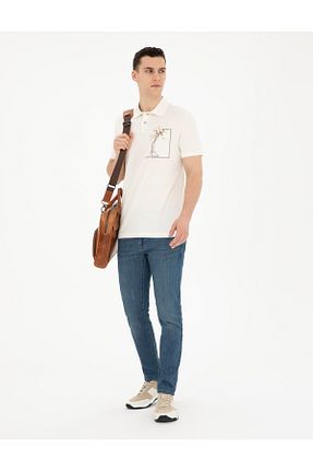 شلوار جین آبی مردانه پاچه تنگ Pierre Cardin - کد 831523104