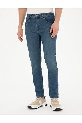 شلوار جین آبی مردانه پاچه تنگ Pierre Cardin - کد 831523104