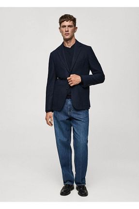 کت آبی مردانه اسلیم فیت MANGO Man - کد 873791188
