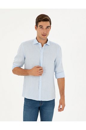 پیراهن آبی مردانه رگولار Pierre Cardin - کد 834900683