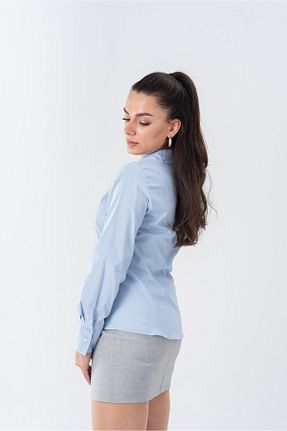 پیراهن آبی زنانه رگولار Butik - کد 873799197