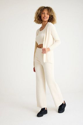 ست بالاتنه و پائین تنه سفید زنانه تریکو allys - کد 873797699