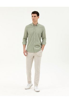 شلوار بژ مردانه پارچه Pierre Cardin - کد 829104324