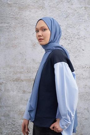 شال آبی زنانه پلی استر ARMANDA - کد 814868618