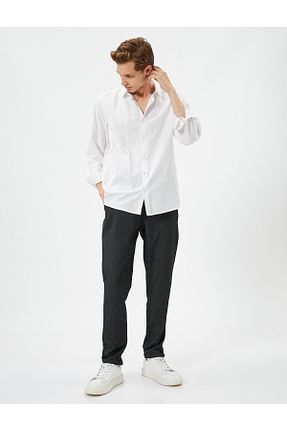 شلوار طوسی مردانه پارچه Koton - کد 750124040