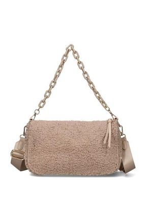 کیف دوشی قهوه ای زنانه چرم مصنوعی David Jones - کد 873827088